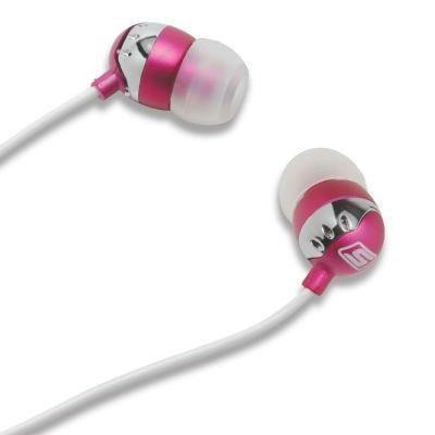  Headphones on Image Of Scosche Hp6p Hi Fi Noise Isolation Earbud Headphones  Pink